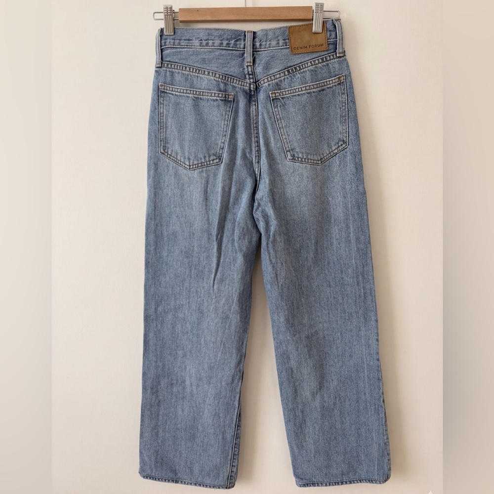 Denim Forum Coco Light Blue Wide Leg Jeans - Picture 9 of 13